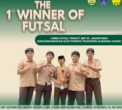 Tim Futsal Adzikra Meraih Juara Turnamen Se-Jabodetabek